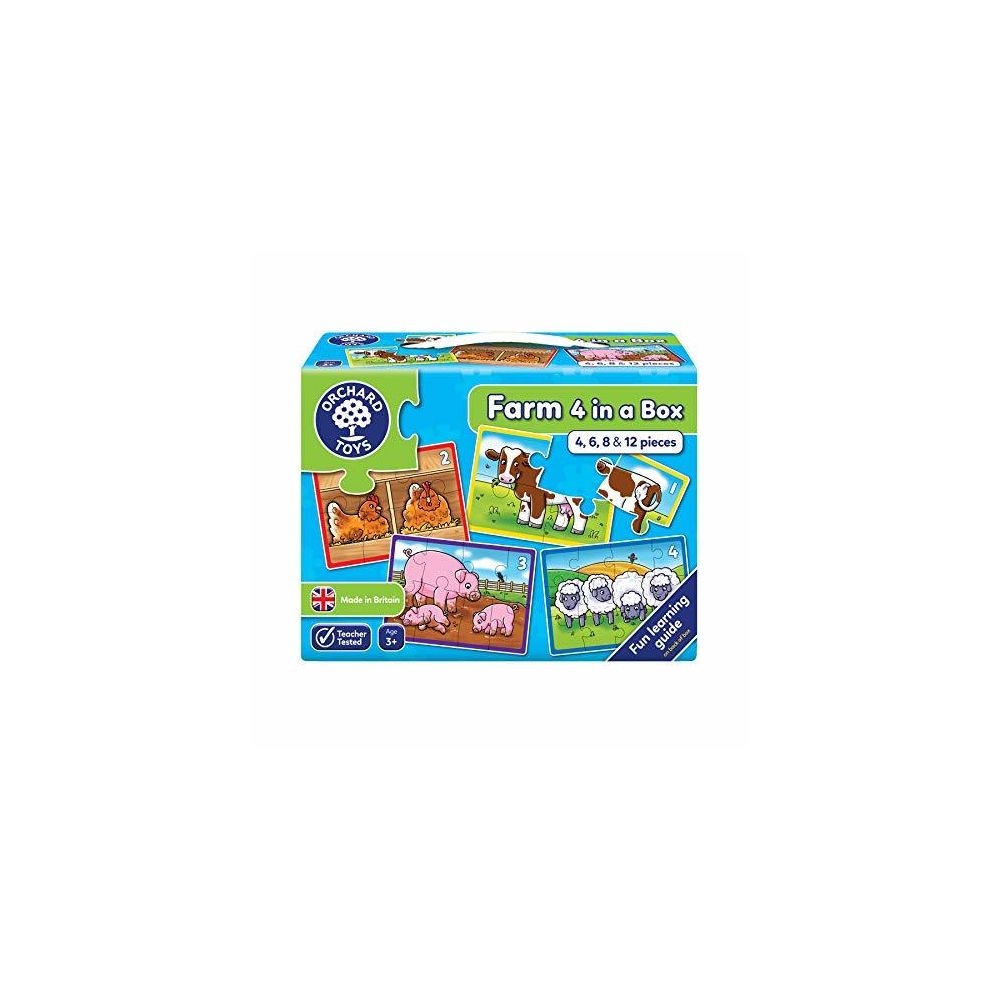 Orchard Toys - Farm Four In A Box - First Counting Puzzles - Accessoires Puzzles