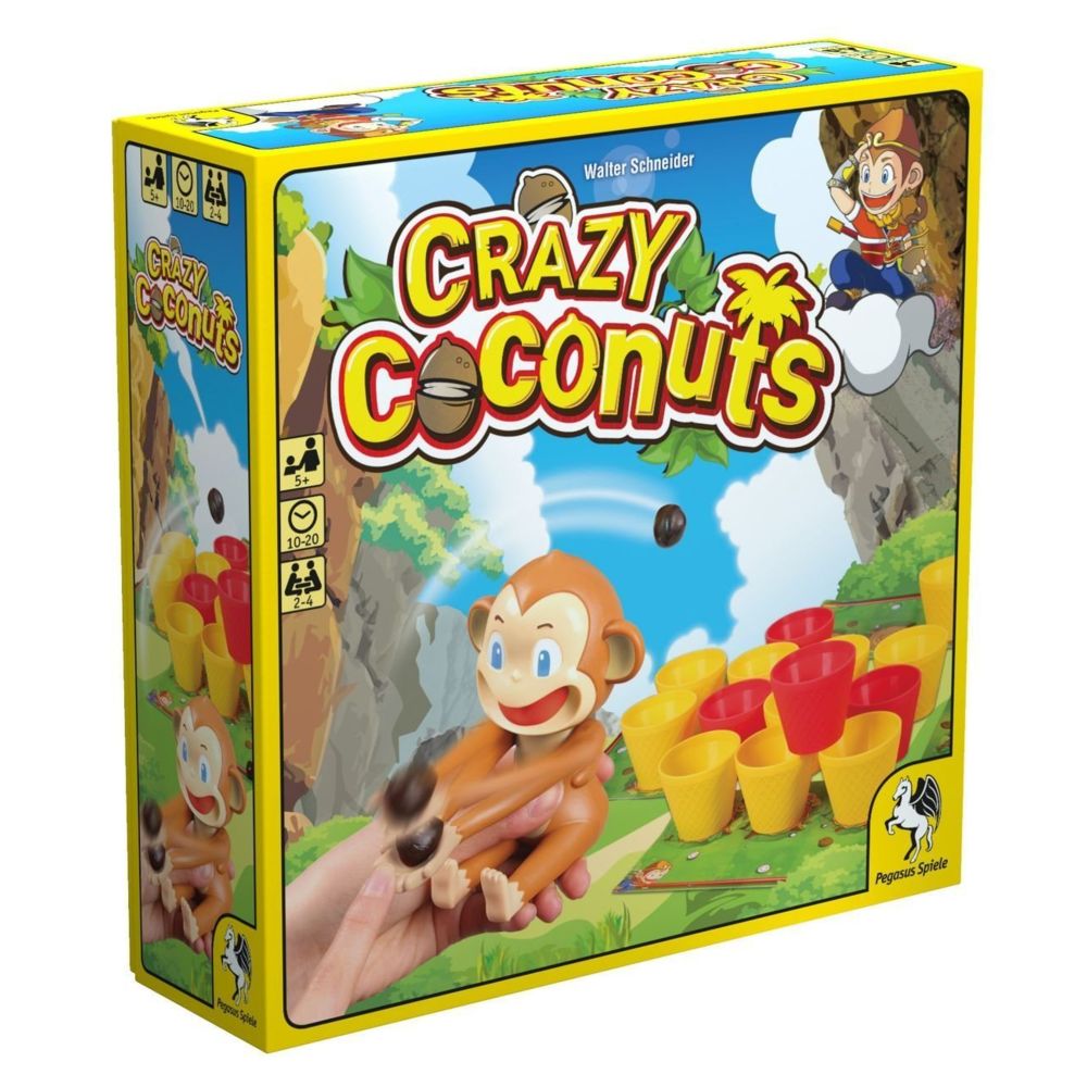 Pegasus Spiele - Pegasus Spiele 52153G - Crazy Coconuts, Gioco da tavolo [lingua tedesca] - Jeux d'adresse
