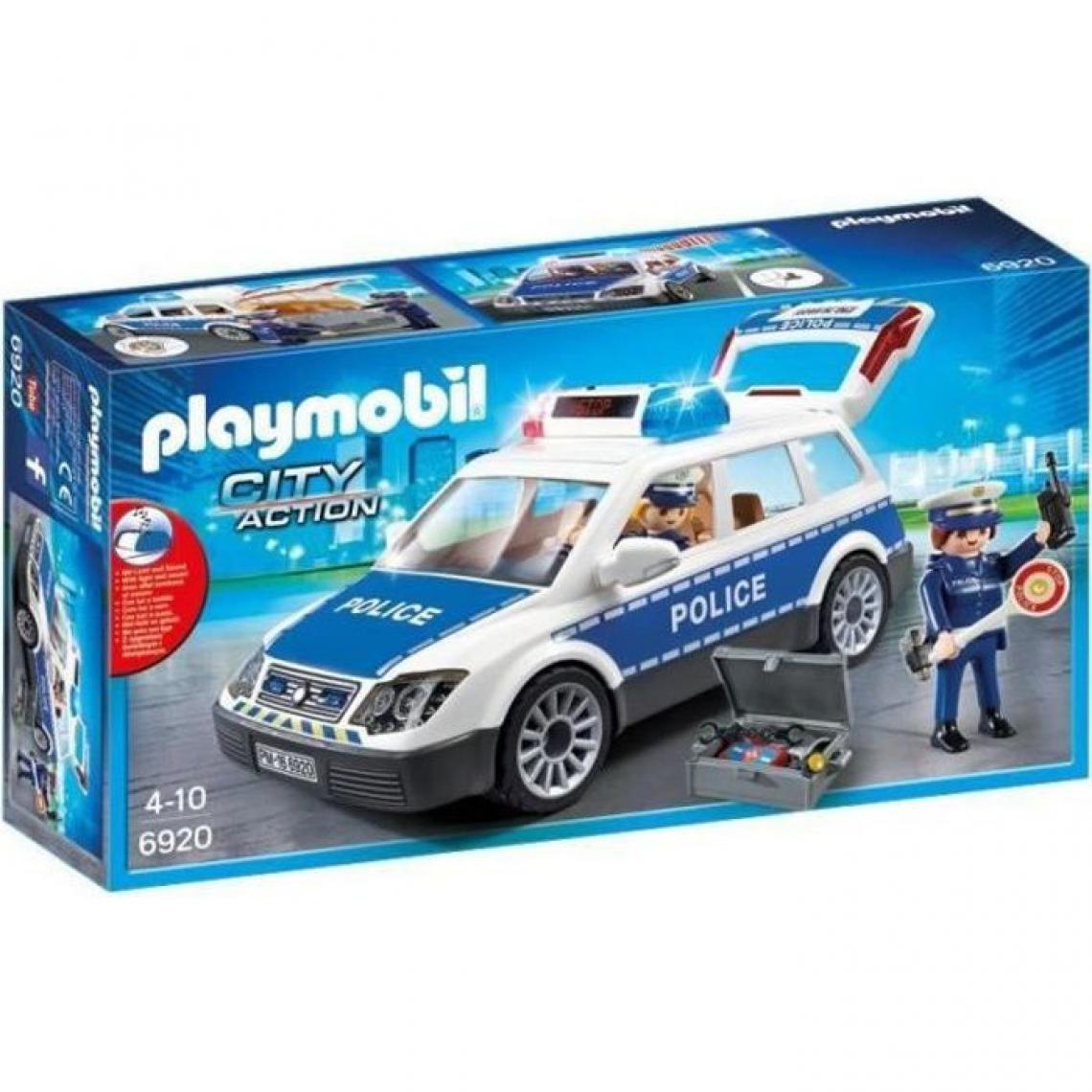 Playmobil - PLAYMOBIL 6920 - City Action - Voiture de Policiers avec Gyrophare et Sirene - Playmobil