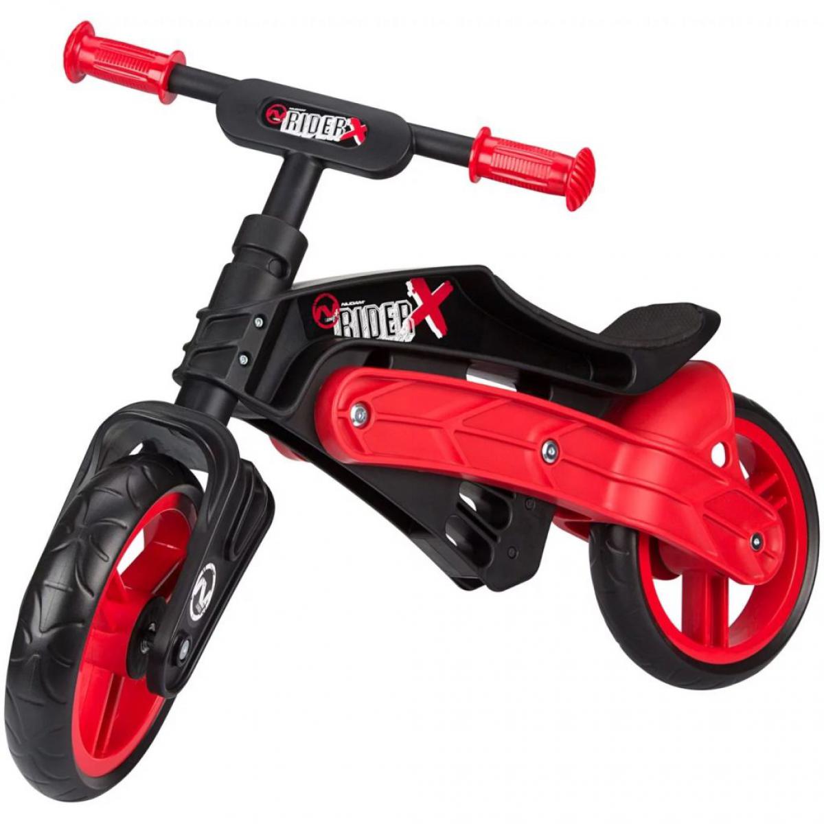 Nijdam - Nijdam Vélo d'équilibre ajustable N Rider Noir et rouge - Véhicule électrique pour enfant