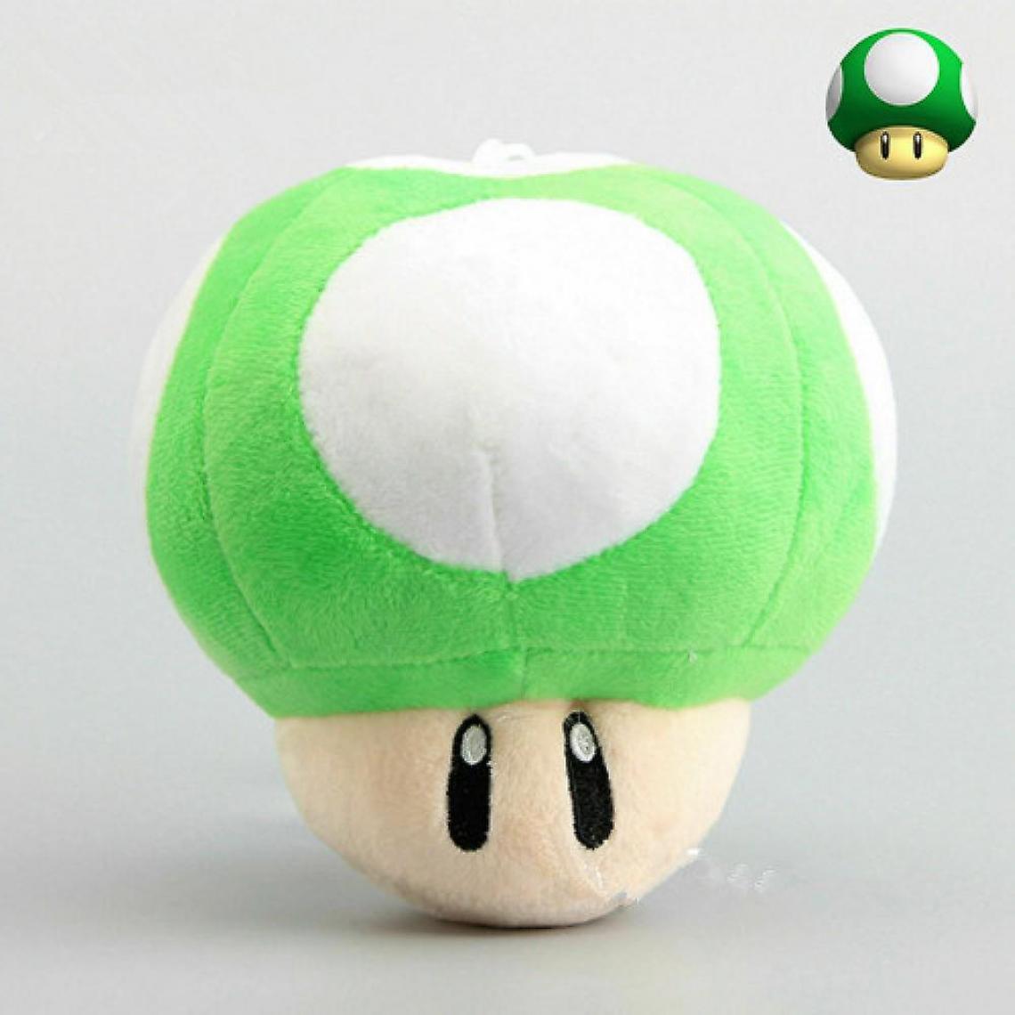Universal - Super Mario Bros. peluche champignon jouet peluche douce poupée animal (vert) - Doudous