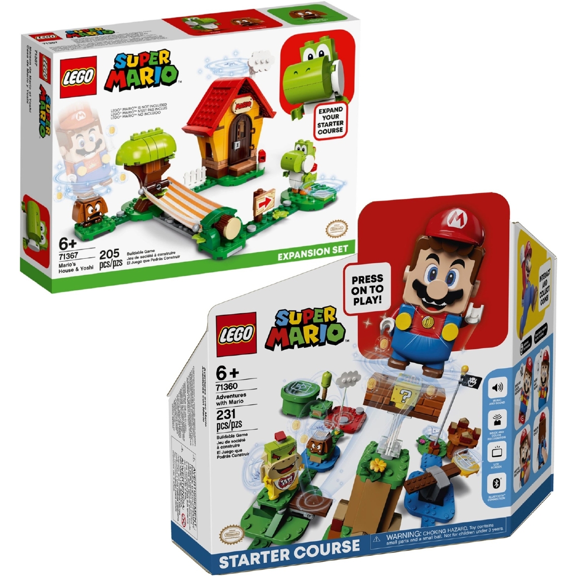 Lego - LEGO 71360 71367 - LEGO – Super Mario – 71360+71367 - Briques Lego