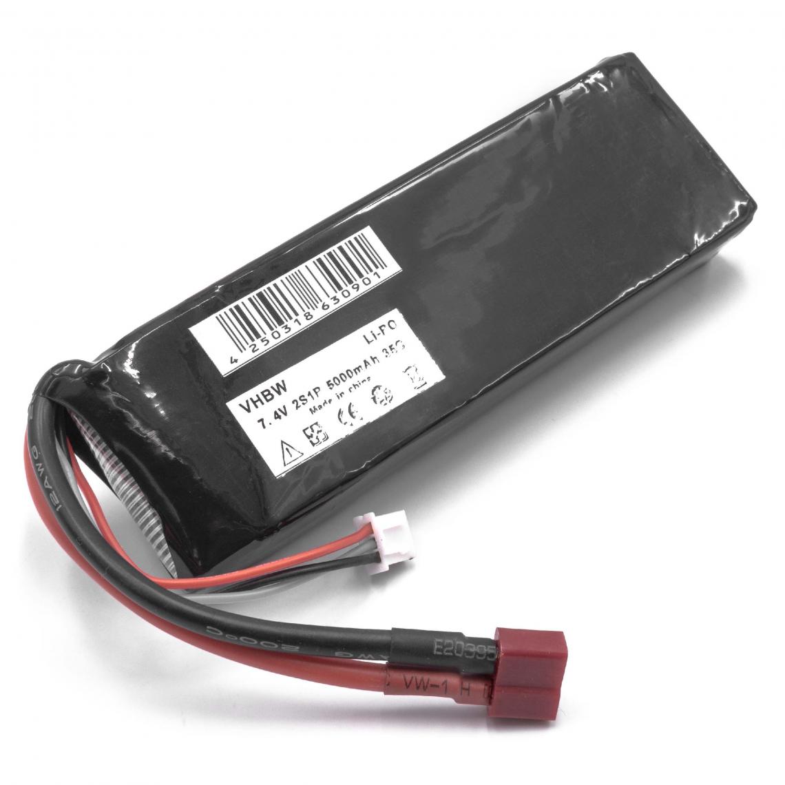 Vhbw - vhbw Batterie compatible avec Jamara BL2 modéle RC (5000mAh, 7,4V, Li-polymère) - Batteries et chargeurs