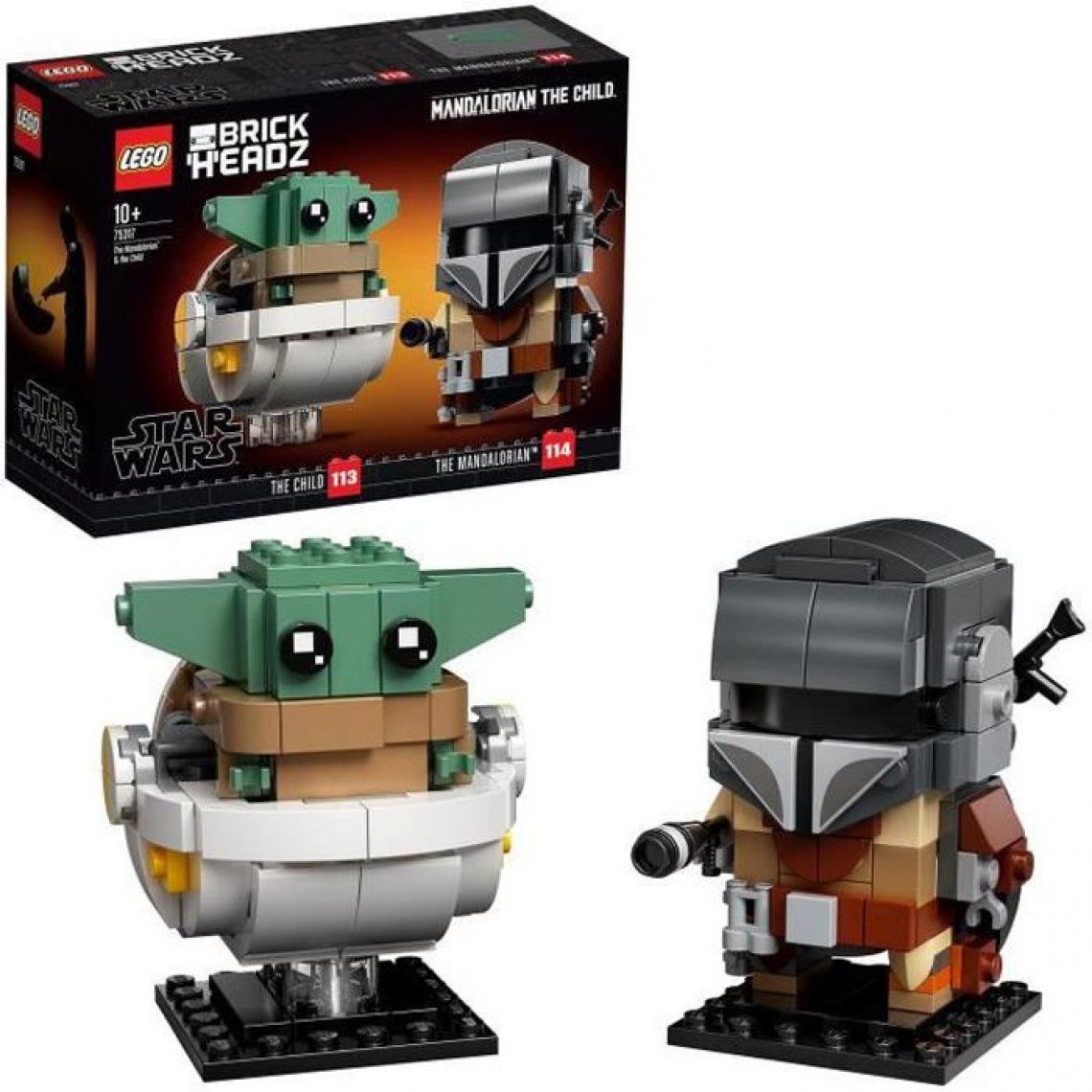 Lego - LEGO BrickHeadz™ Star Wars™ 75317 - Le Mandalorien et l'Enfant - Mandalorian & The Child - Briques et blocs