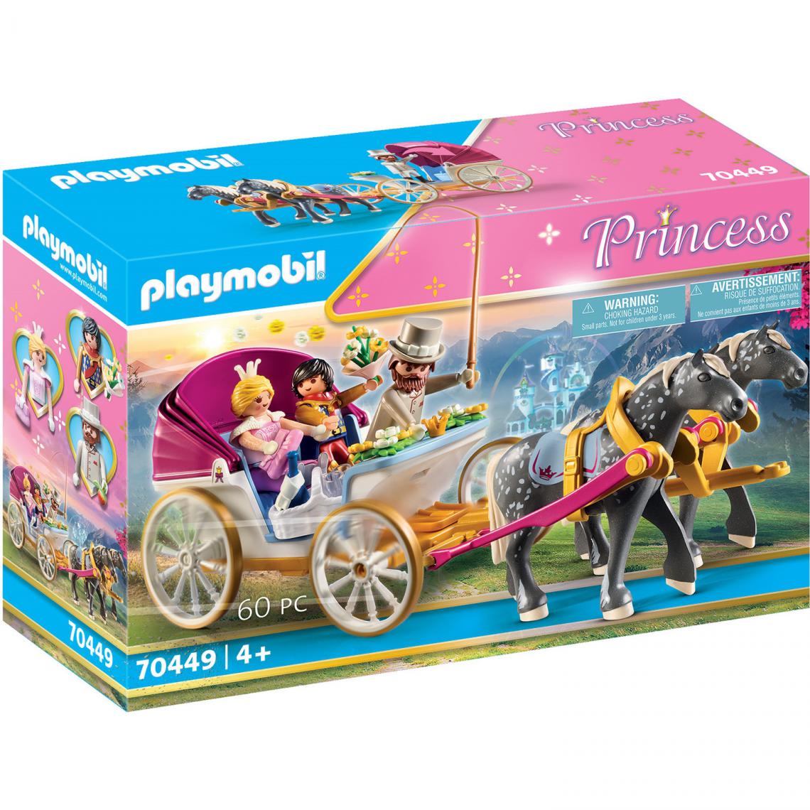 Playmobil - 70449 Calèche et couple royal, Playmobil Princess - Playmobil
