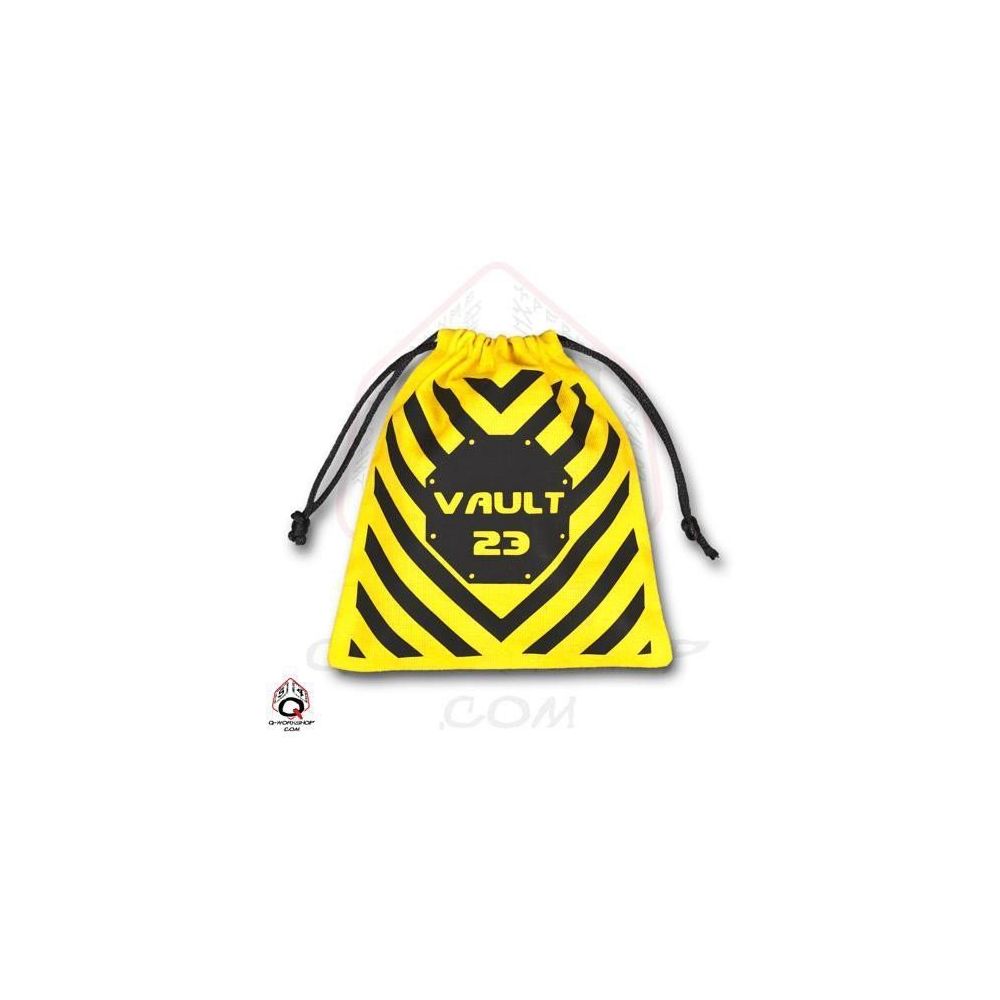 Q Workshop - Q-Workshop Vault 23 (Yellow) - Dice Bag in Linen - Jeux d'adresse