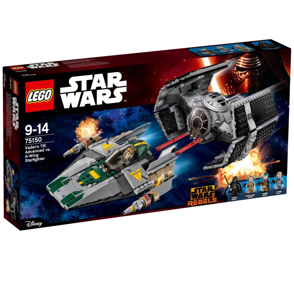 Lego - STAR WARS - Le TIE Advanced de Dark Vador contre l'A-Wing Starfighter - 75150 - Briques Lego