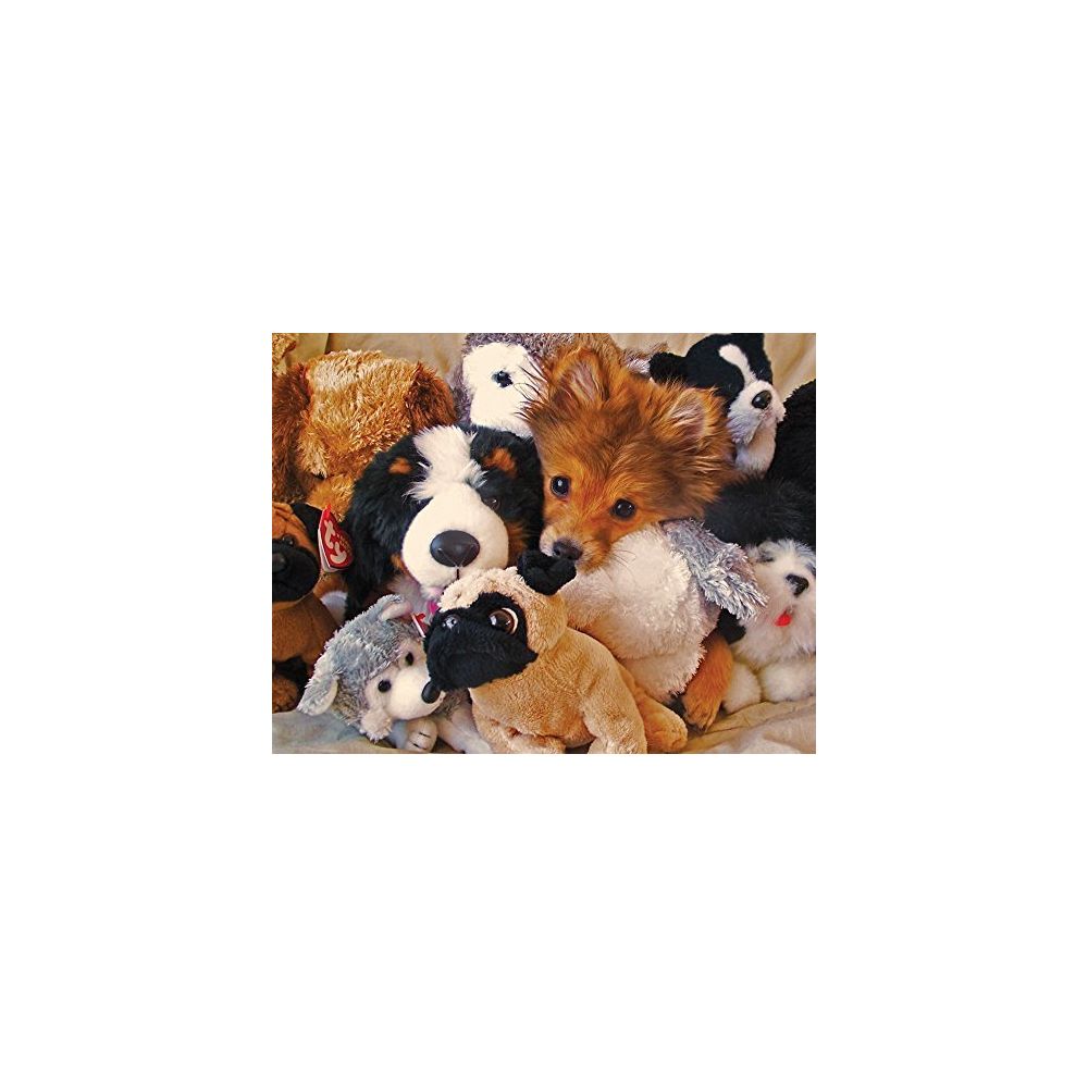 Springbok - Springbok Puzzles - Playtime Puppies - 400 Piece Jigsaw Puzzle - Large 205 Inches by 2675 Inches Puzzle - Made in USA - Unique Cut Interlocking Pieces - Big Pieces for Kids & Small Pieces for Adults - Accessoires Puzzles