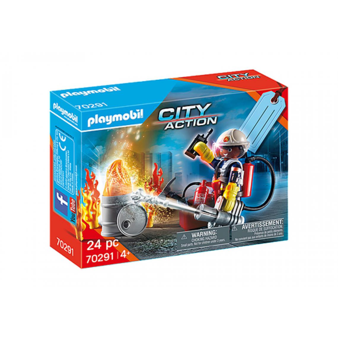 Playmobil - 70291 Set cadeau Pompier, Playmobil City Action - Playmobil