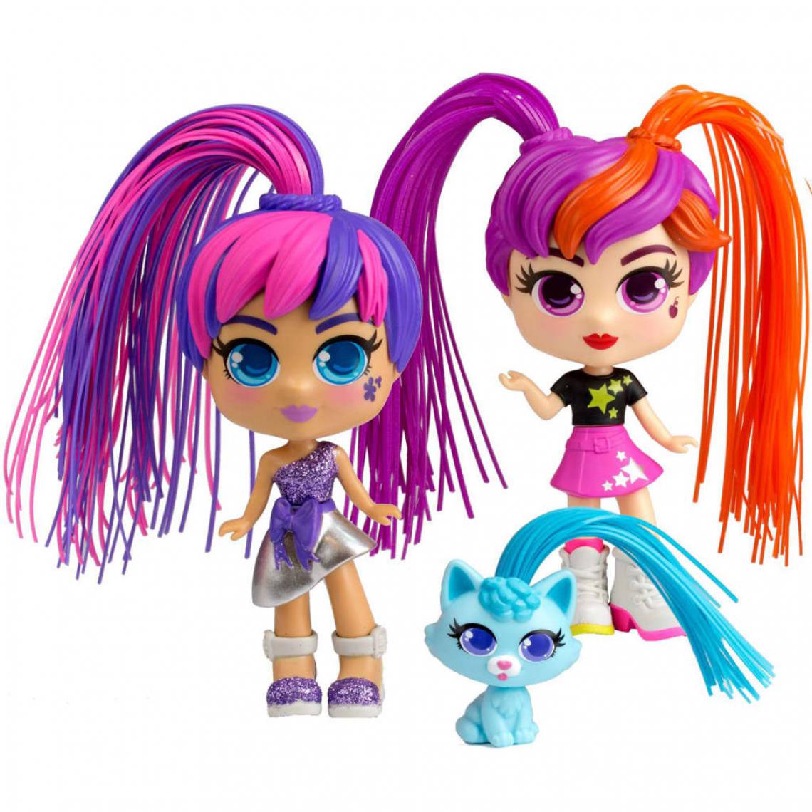 Silverlit - Silverlit Ensemble de jouets de filles jumelles Curli Multicolore - Poupées