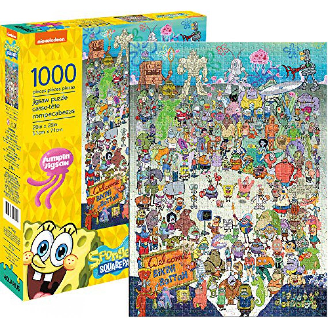Aquarius - Aquarius Spongebob Squarepants Cast 1000 Pc Puzzle - Accessoires Puzzles