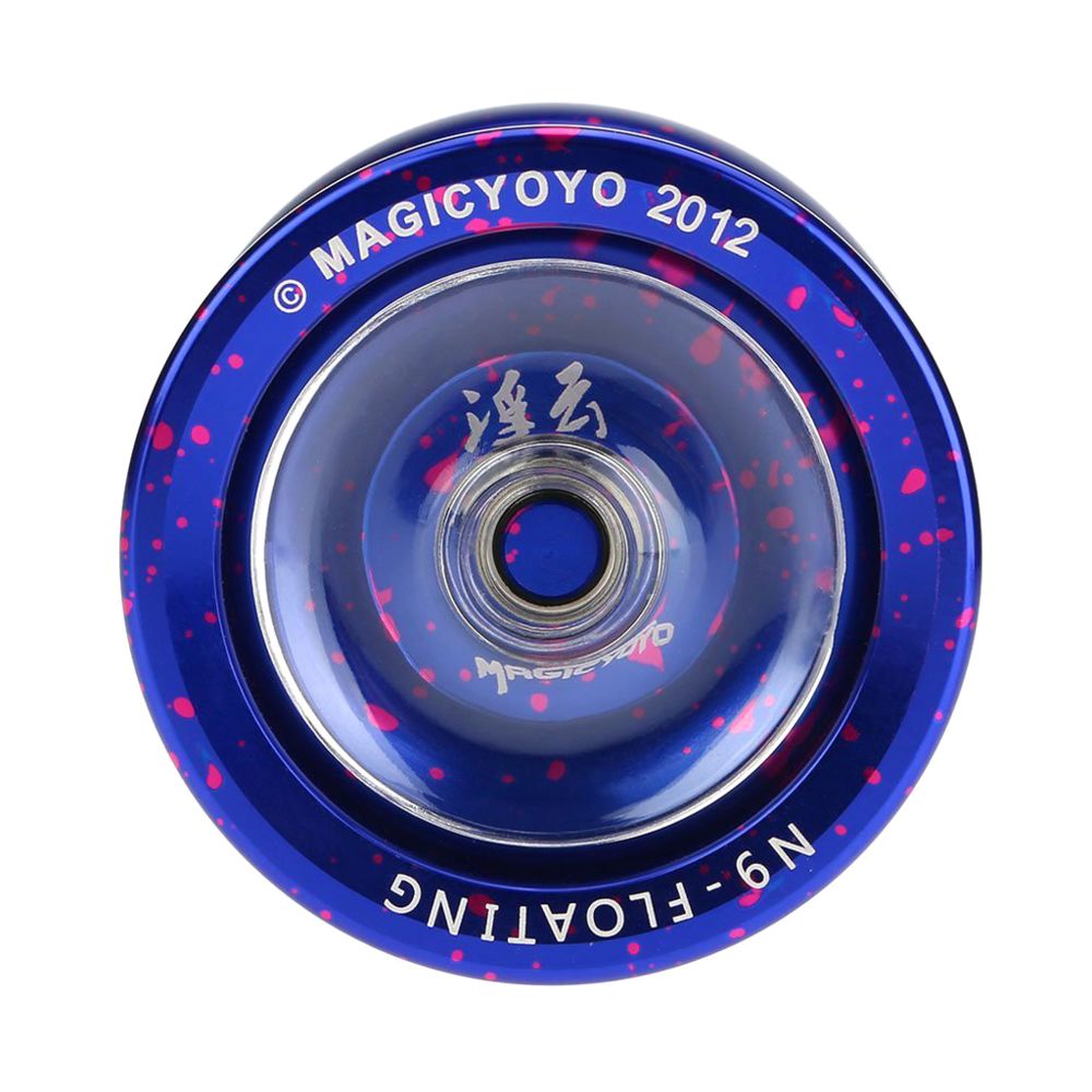 marque generique - N9 Spin Ball Alloy Professional 8 Billes Roulement YoYo Rose Pourpre - Jeux éducatifs