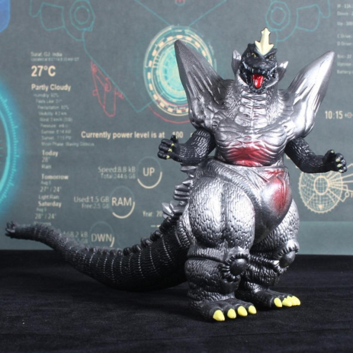 Universal - Bandai Godzilla Godzilla 2020 Film Garage Kit Grand Dinosaure Monstre Amovible 16 cm PVC Action People Collection Modèle | Action People(Le noir) - Mangas