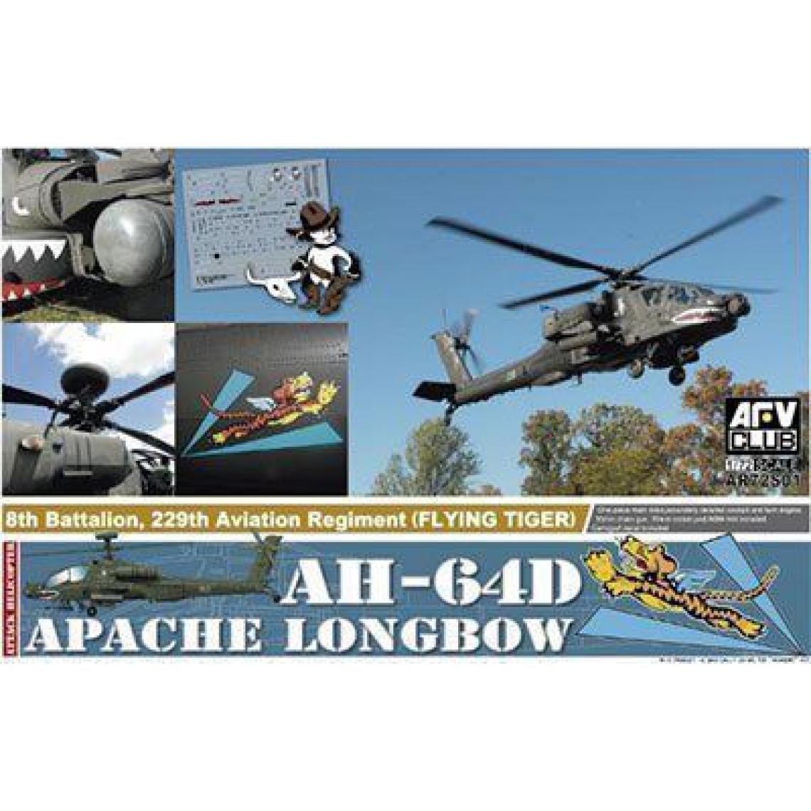 Afv Club - AH-64D Apache Longbow (the plastic parts of injection from ACADEMY)- 1:72e - AFV-Club - Accessoires et pièces
