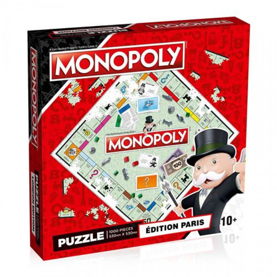 Winning Moves - Puzzle 1000 pièces Winning Moves Monopoly Classique Paris - Animaux