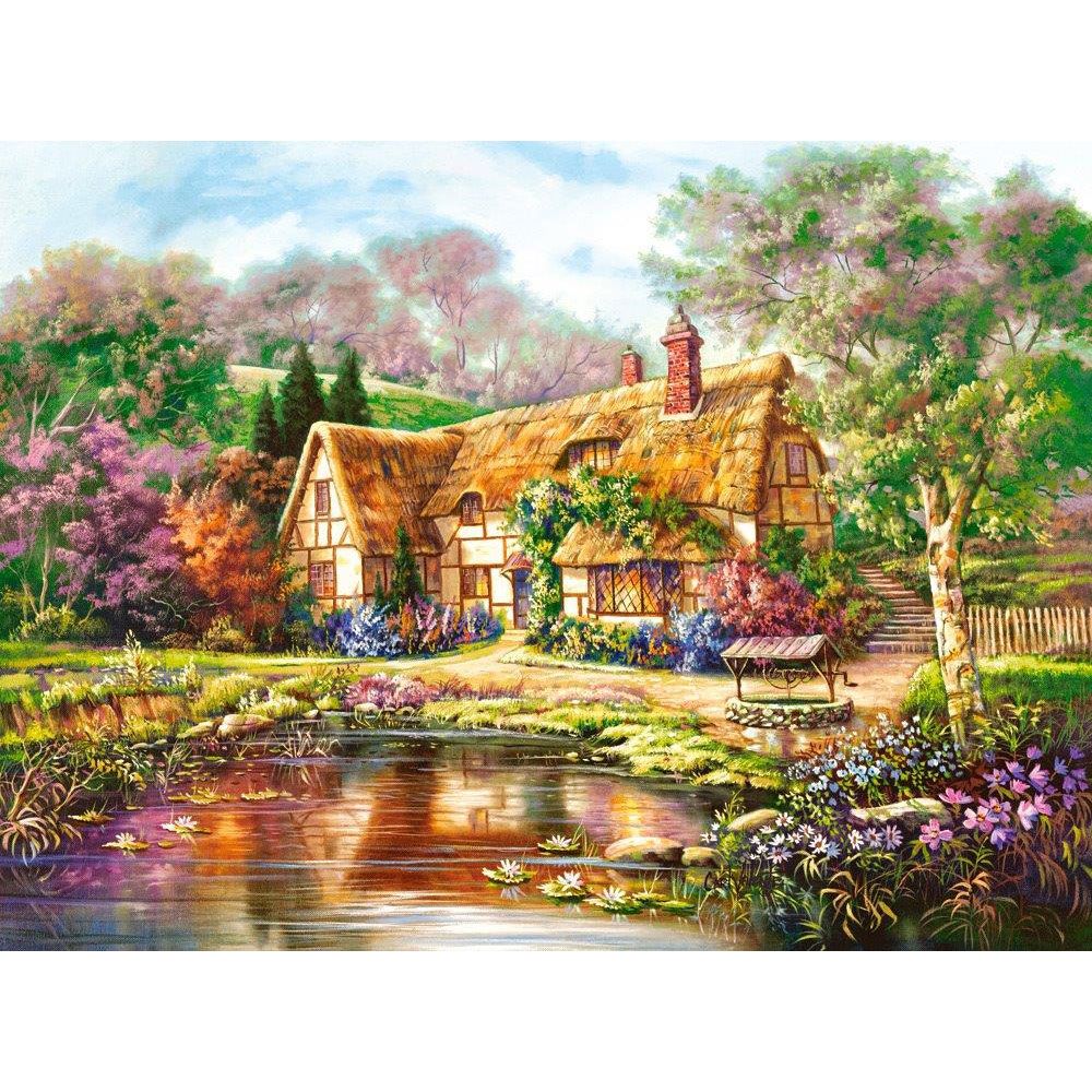Castorland - Puzzle 3000 pièces : Twilight at Woodgreen Pond - Animaux