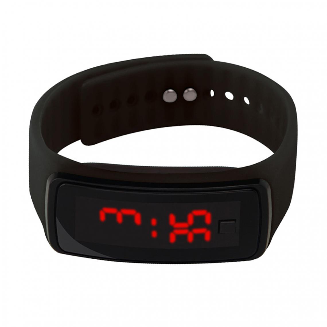 marque generique - Bracelets de montre-bracelet de silicone de montre d'écran tactile de montre de Digital de Smart LED pourpres - Jeux éducatifs