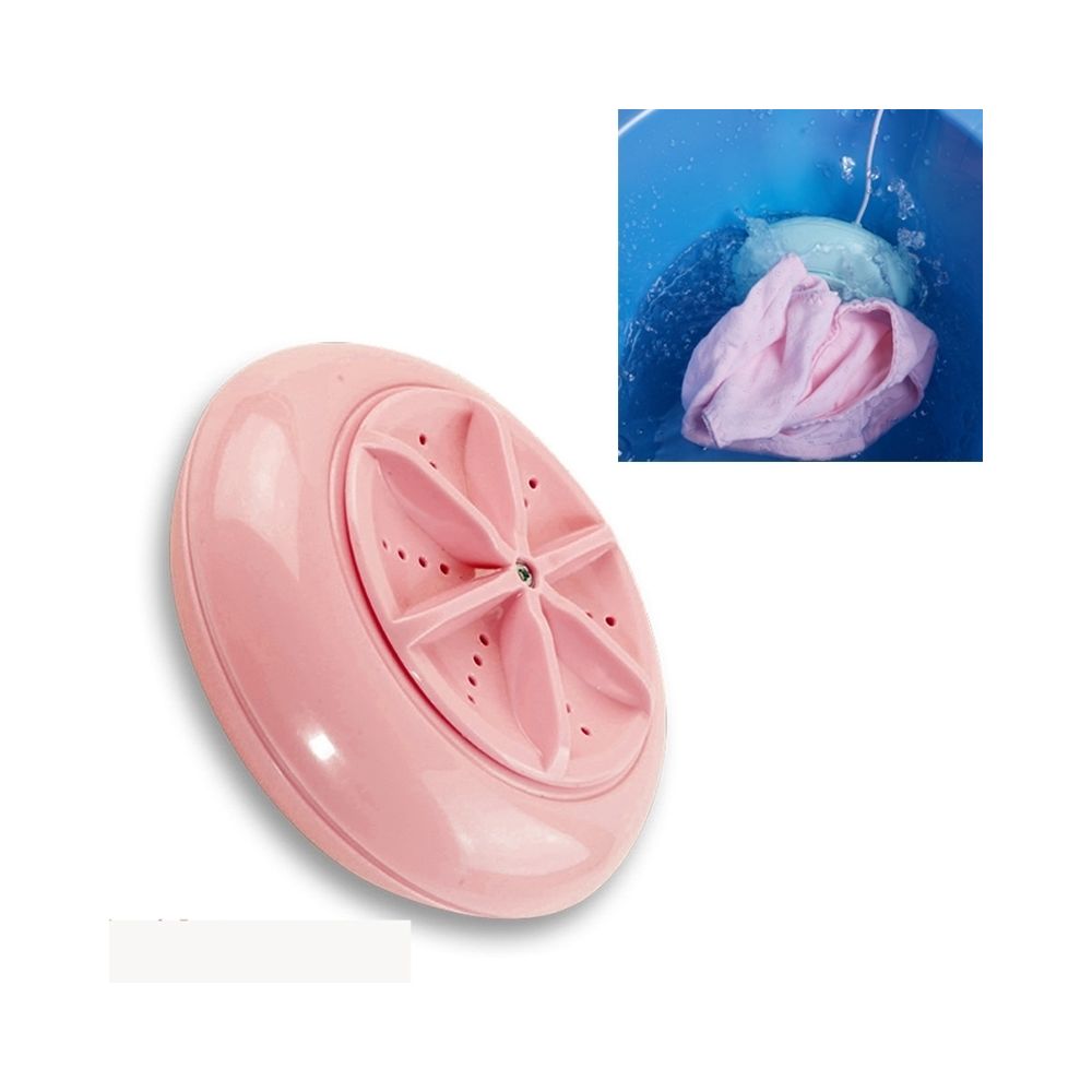 Wewoo - Laveuse à ultrasons pour mini-machine à laver portable Macaroon (rose) - Cuisine et ménage