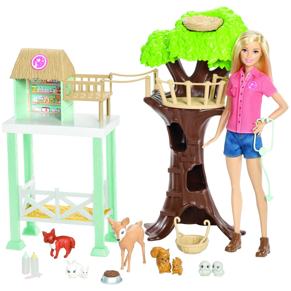 Barbie - Barbie - Coffret Refuge des Animaux - FCP78 - Poupées mannequins