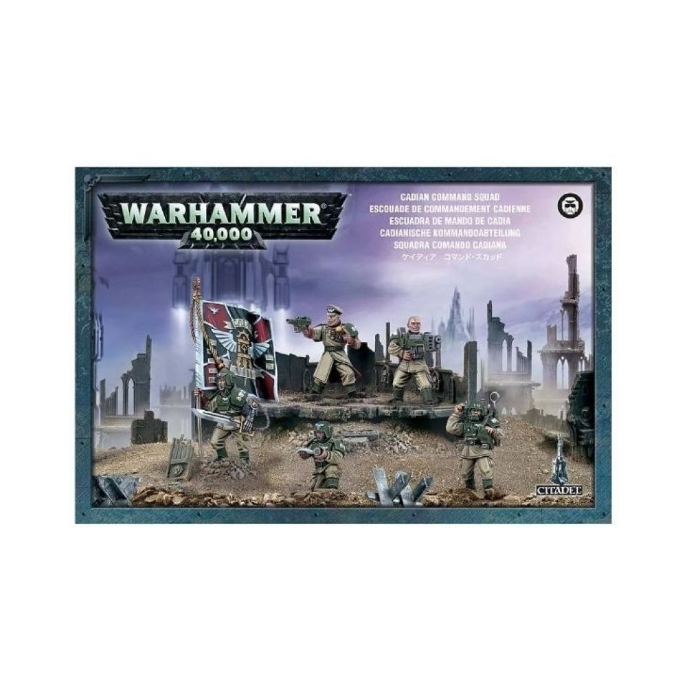 Games Workshop - Warhammer 40k . - Astra Militarum Escouade de Commandement Cadienne - Guerriers