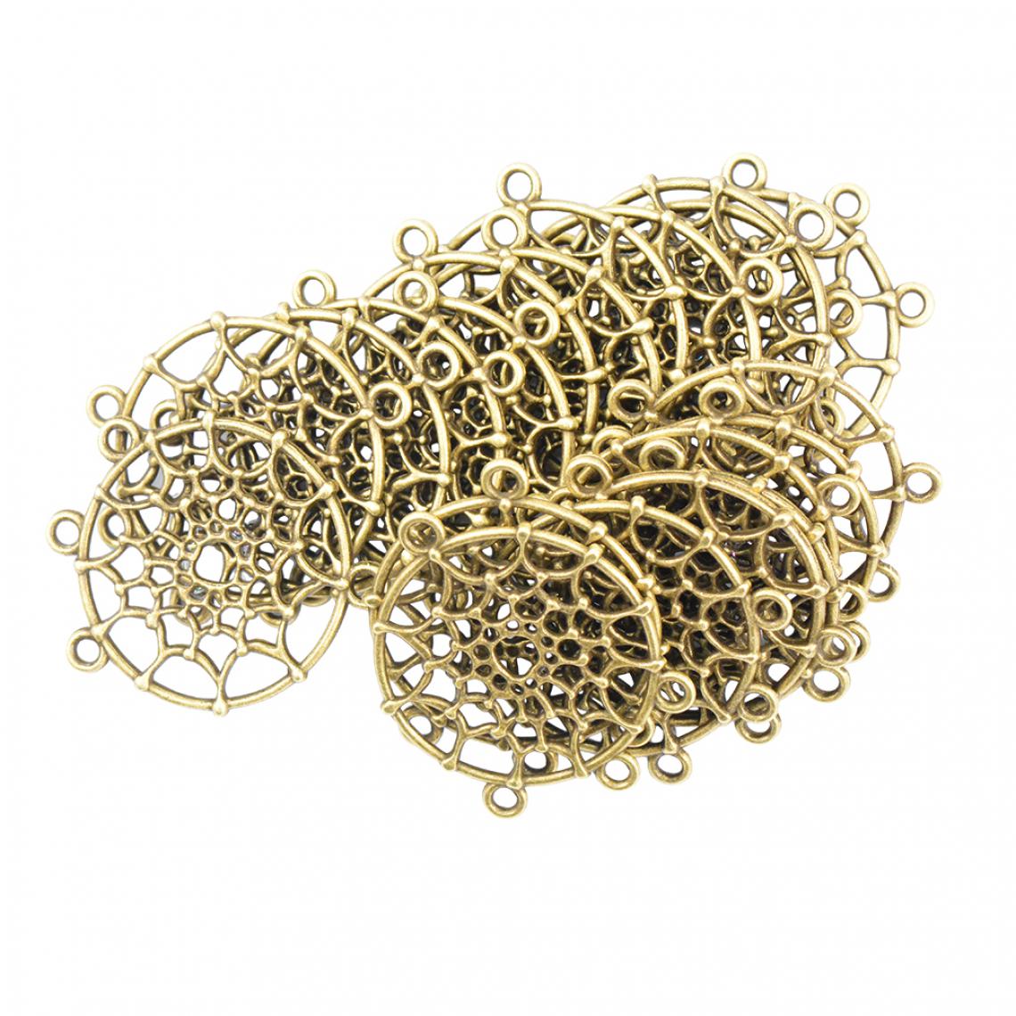 marque generique - Lot de 20pcs Pendentif Breloque Forme Attrapeur de Rêves en Bronze Bijoux DIY Craft - Perles