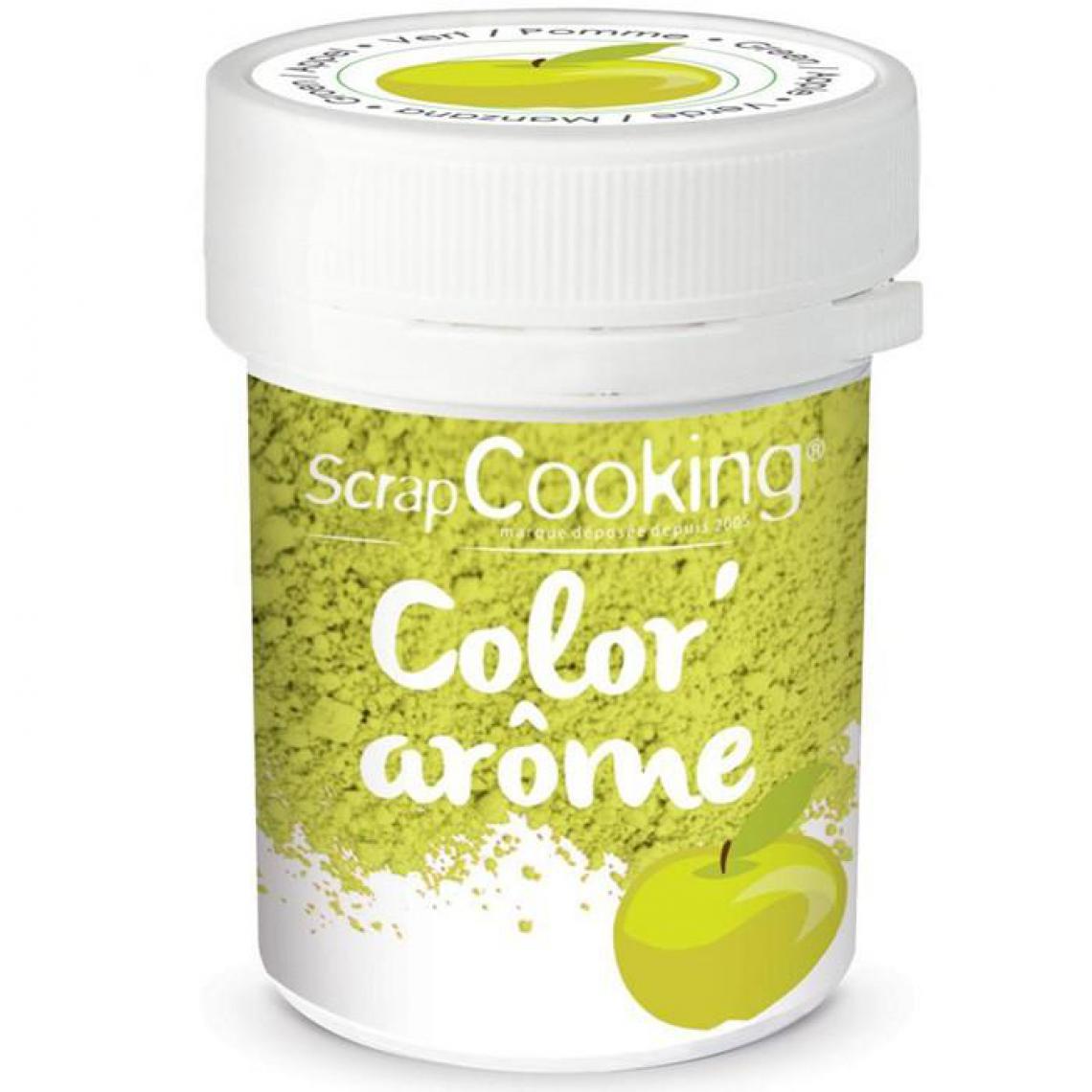 Scrapcooking - Colorant alimentaire vert - arôme pomme 10 g - Kits créatifs