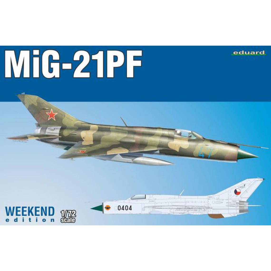 Eduard - MiG-21PF, Weekend Edition - 1:72e - Eduard Plastic Kits - Accessoires et pièces