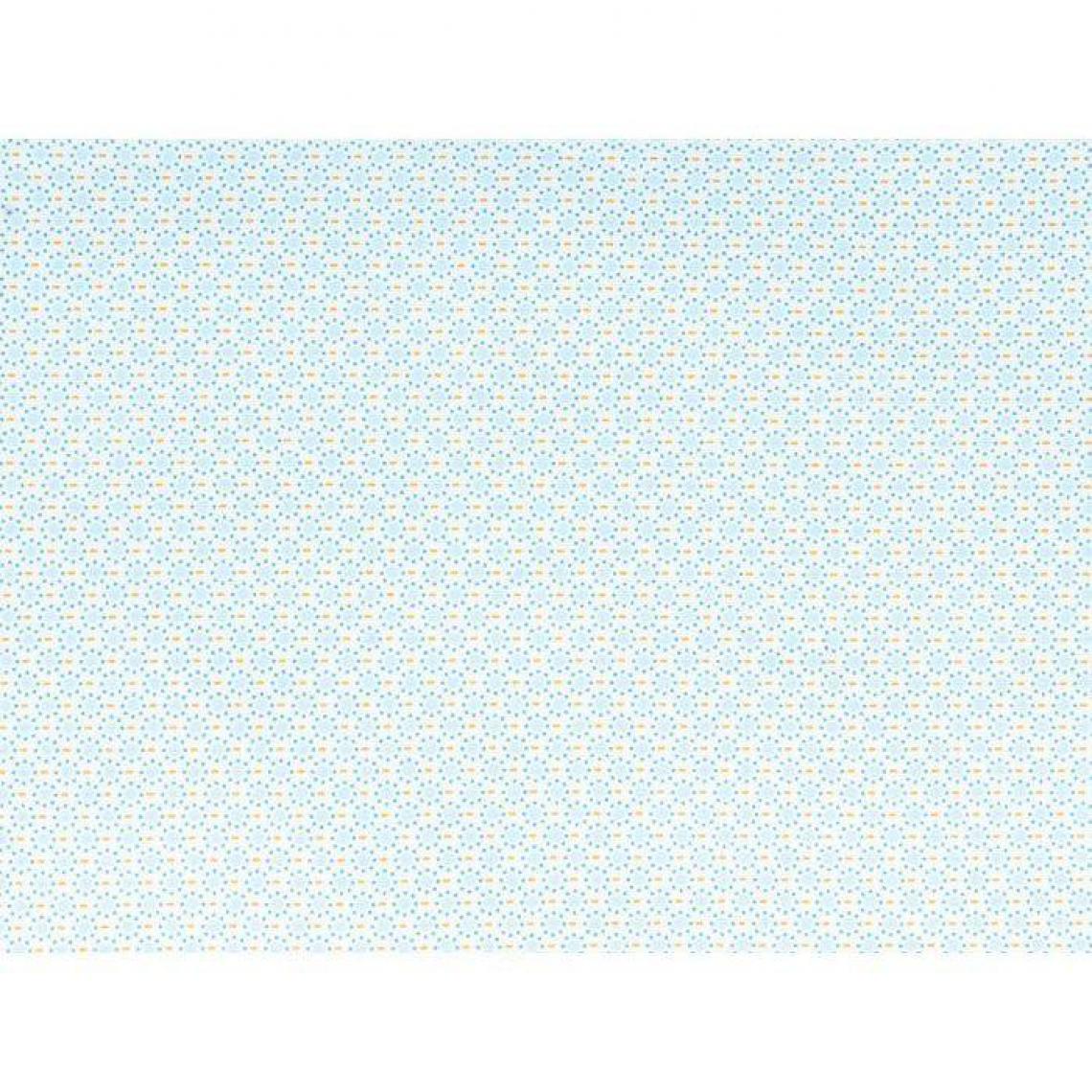 Artemio - Coupon de tissu 55 x 45 cm - Ronds bleu clair à pointillés bleus - Dessin et peinture