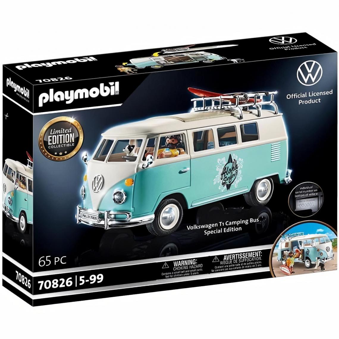 Playmobil - PLAYMOBIL - 70826 - Volkswagen T1 Combi - Edition spéciale - Accessoires et pièces