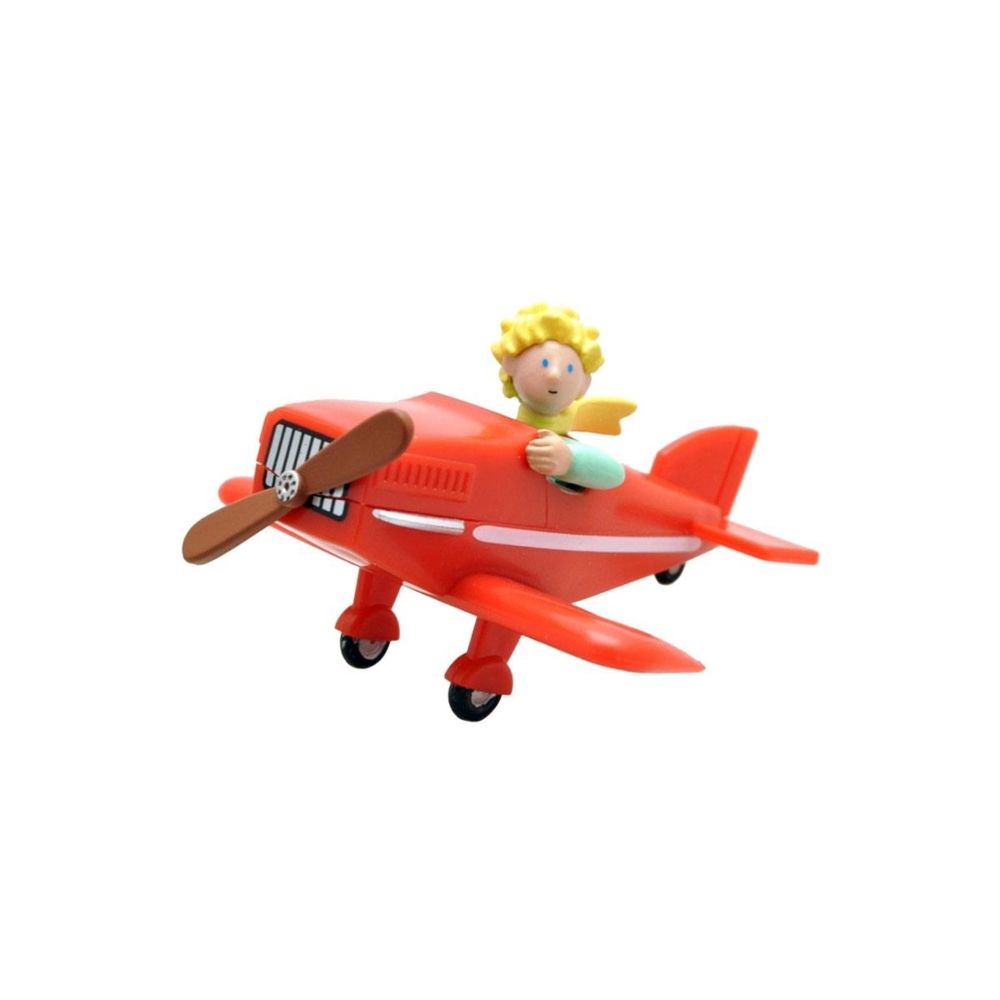 Plastoy - Le Petit Prince - Figurine Le Petit Prince dans son avion 7 cm - Mangas