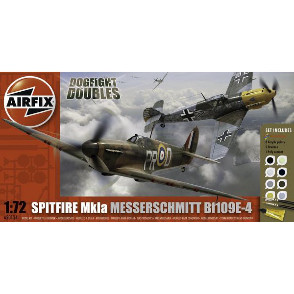 Airfix - Dogfight Double Spitfire 1A/BF 109E - 1:72e - Airfix - Accessoires et pièces