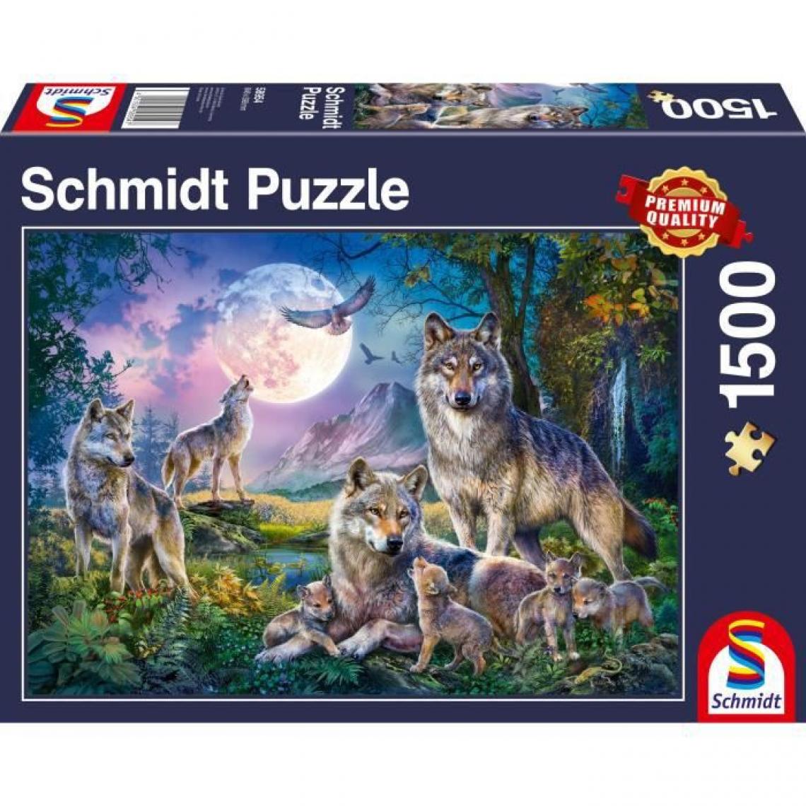 Schmidt Spiele - Puzzle Loups, 1500 pcs - Jeux d'adresse