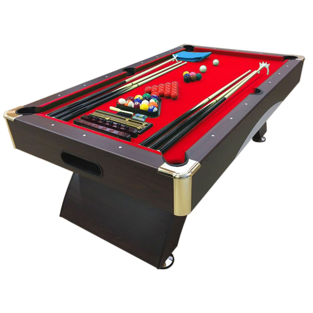 Simba - BILLARD AMERICAIN - NEUF - table de billard Snooker 8 ft CAESAR FULL OPTIONAL - 220 x 110 cm - Tables de billard