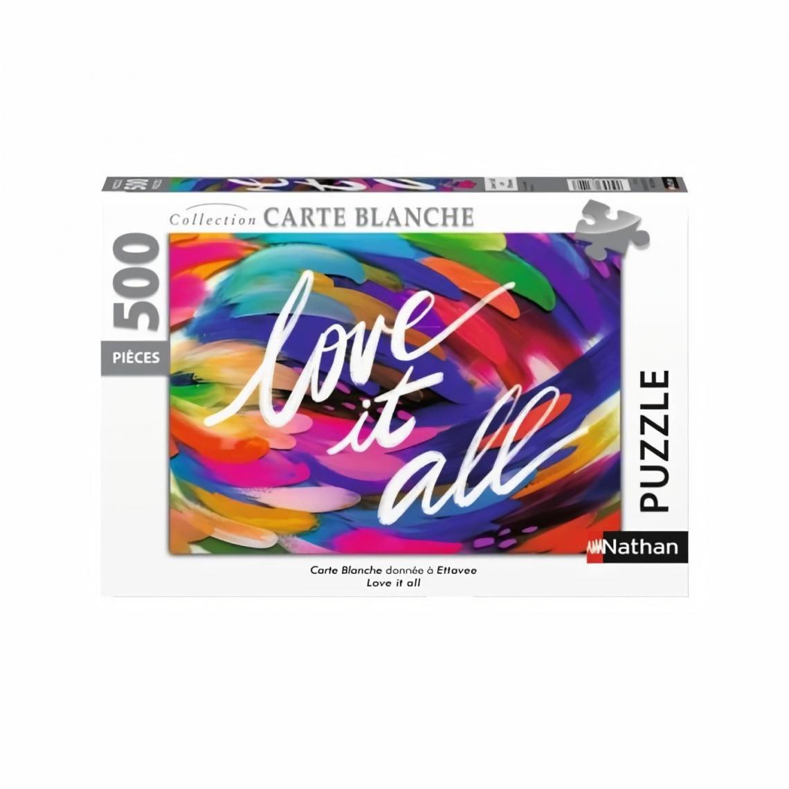 Nathan - Puzzle N 500 p - Love it all / EttaVee (Collection Carte blanche) - Animaux