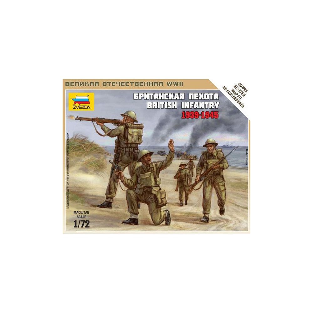 Zvezda - Figurines 2ème Guerre Mondiale : Infanterie britannique 1939-1942 - Guerriers