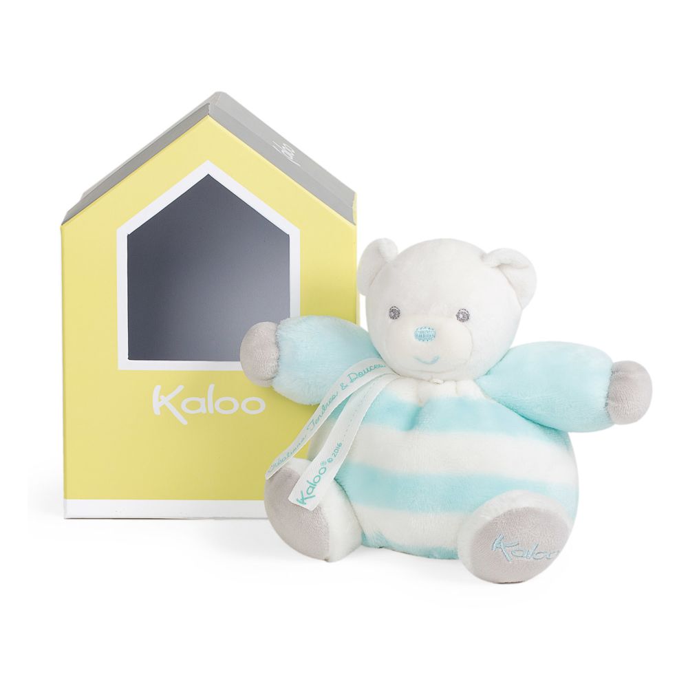 Kaloo - Kaloo bébé pastel : Patapouf ours aqua et crème - Animaux