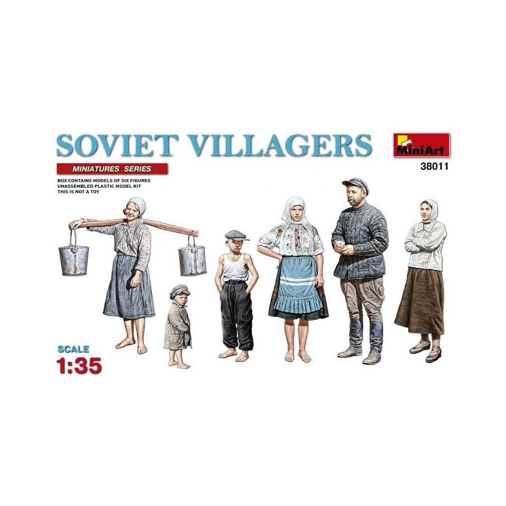 Mini Art - Figurine Mignature Soviet Villagers - Figurines militaires