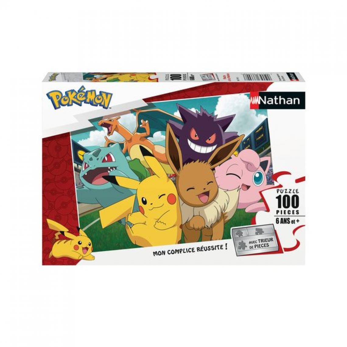 Ludendo - Puzzle 100 pièces Nathan - Pikachu Pokemon - Les grands classiques