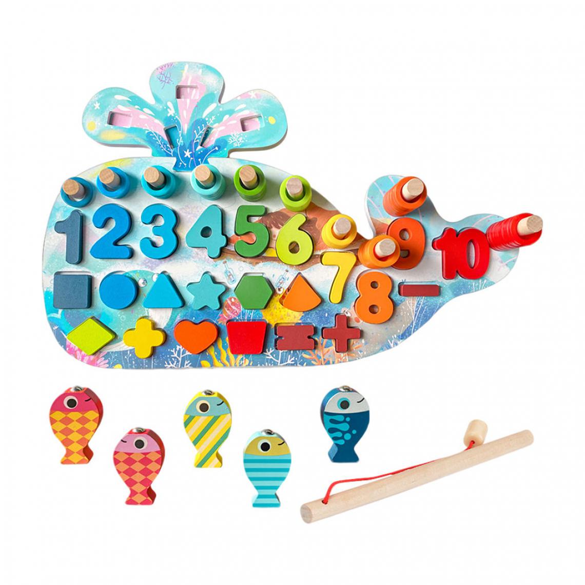 marque generique - En bois magnétique puzzles couleur forme mathing jeu - Maisons de poupées