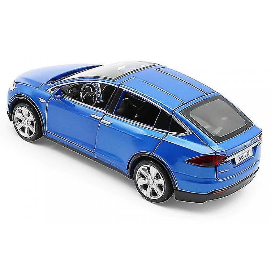 Universal - Véhicule Tesla modèle X90 tire en arrière le jouet de voiture (bleu) - Voitures