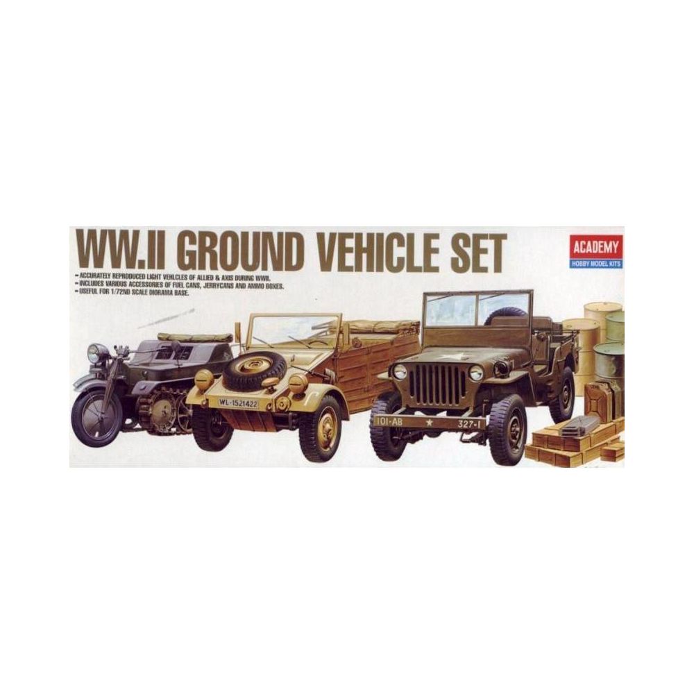 Academy - Maquette Véhicule Wwii Ground Vehicle Set - Voitures