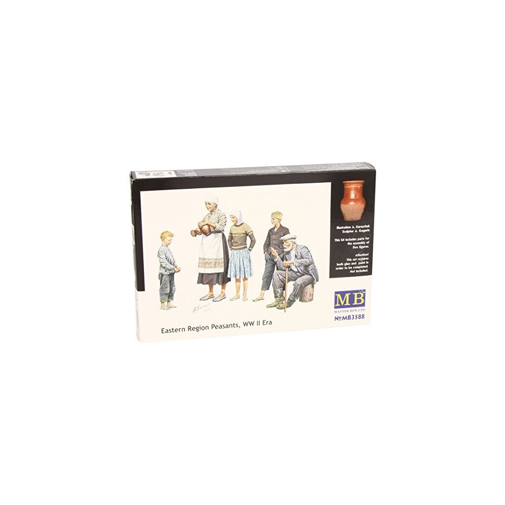 Masterbox - Master Box WWII Peasants Eastern Region (5) Figure Model Building Kits (135 Scale) - Figurines militaires
