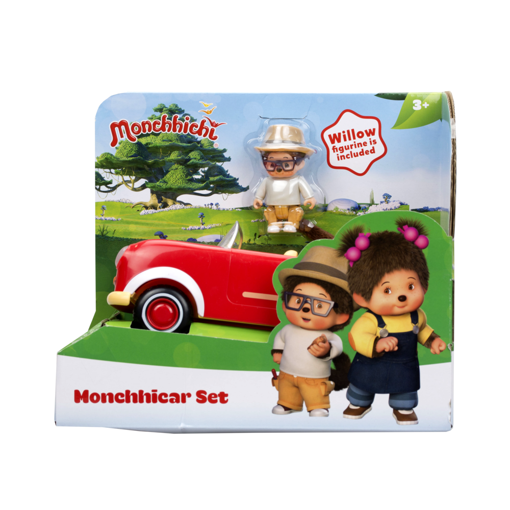 Monchhichi - Voiture Monchiroule et Saule - 81513 - Mini-poupées