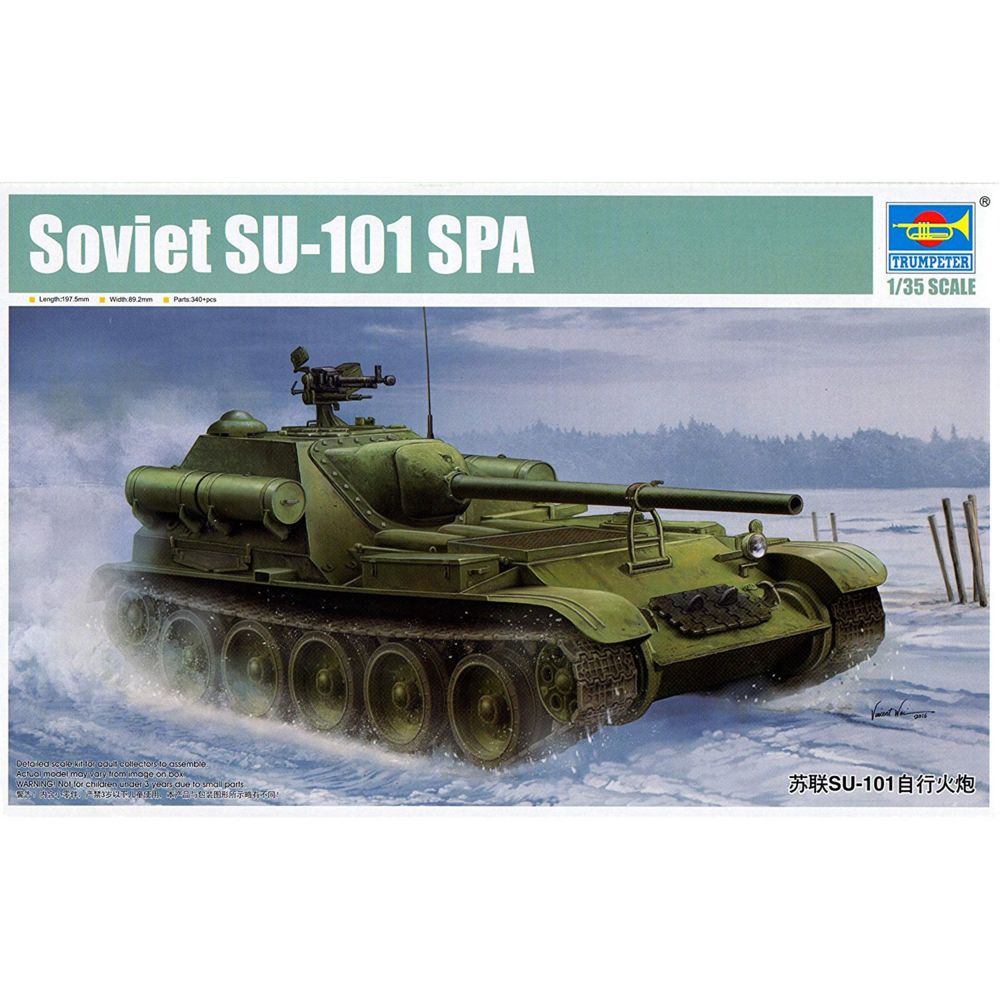 Trumpeter - Maquette Char : Canon Automoteur Soviet SU-101 SPA - Chars