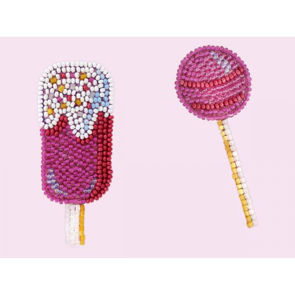 Miniart Crafts - Lollipop. Ice Cream, Perlenstickset - Miniart Crafts - Accessoires et pièces