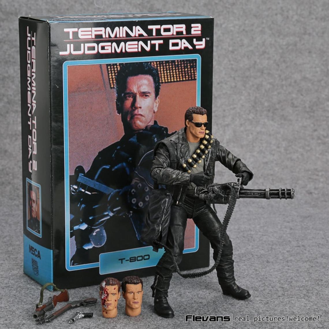 Universal - 18 cm NECA Terminator 2: Verdict Day T800 Arnold Schwarzenegger PVC Action Figure Collectible Modèle Jouet 7(Le noir) - Mangas