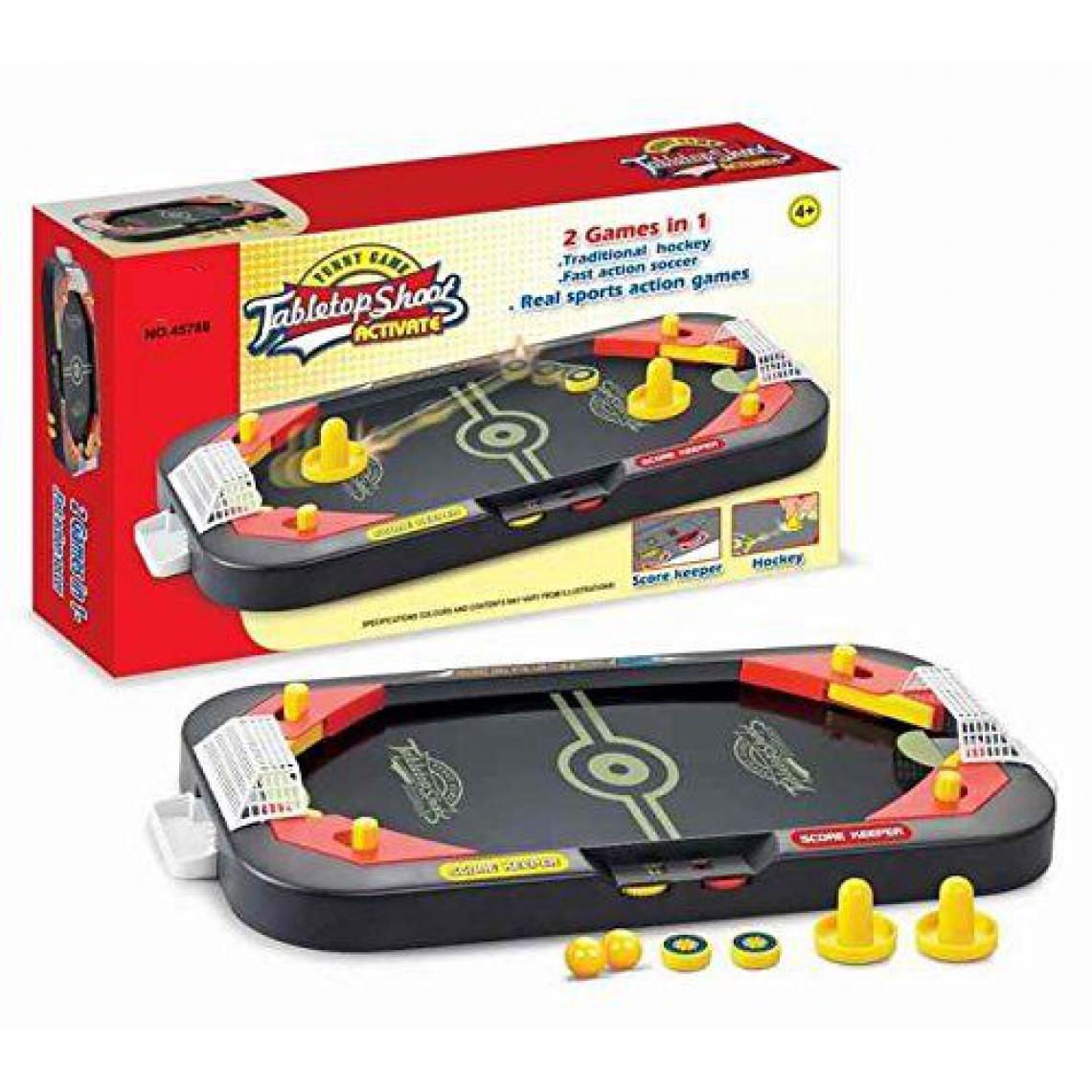 Inconnu - Neo Toys - Jeu de Société: Deux en Un Air Hockey Pinball, 45788 - Jeux d'adresse