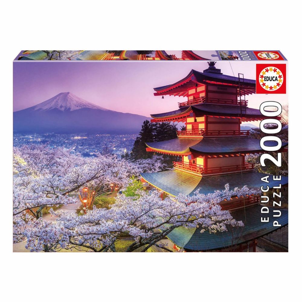 Educa - EDUCA Puzzle 2000 Pieces - Mont Fuji Japon - Animaux