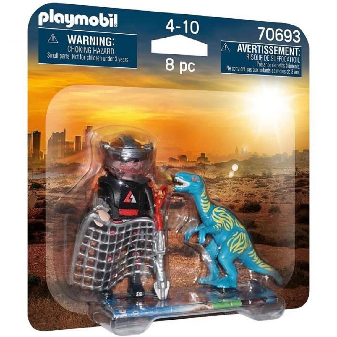 Playmobil - PLAYMOBIL - 70693 - PLAYMOBIL Duo Braconnier vélociraptor - Playmobil