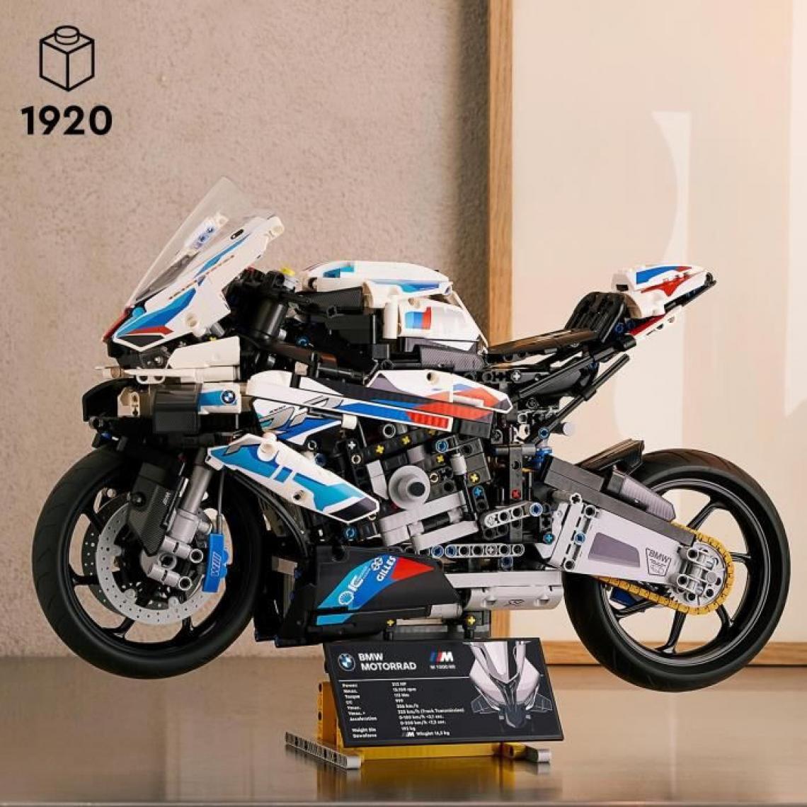 Lego - LEGO 42130 Technic BMW M 1000 RR Modele Réduit de Moto Pour Adulte, Maquette Pour Construction et Exposition, Idée de Cadeau - Briques et blocs